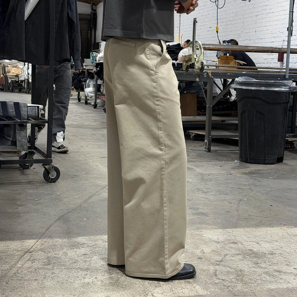 SHIBUYA WIDE-LEG CHINO PANTS