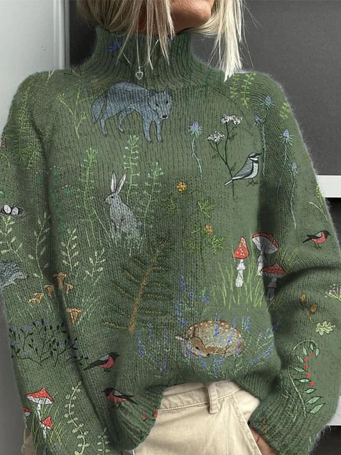 Aimelie Warm and Elegant Turtleneck Sweater
