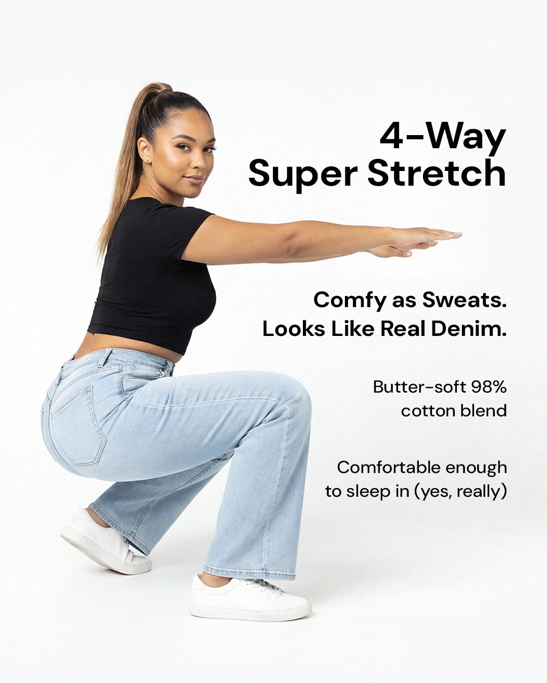 Everyday CurveLift Wide Leg Jeans