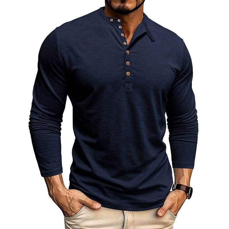 André Ferran Slub Jersey Henley