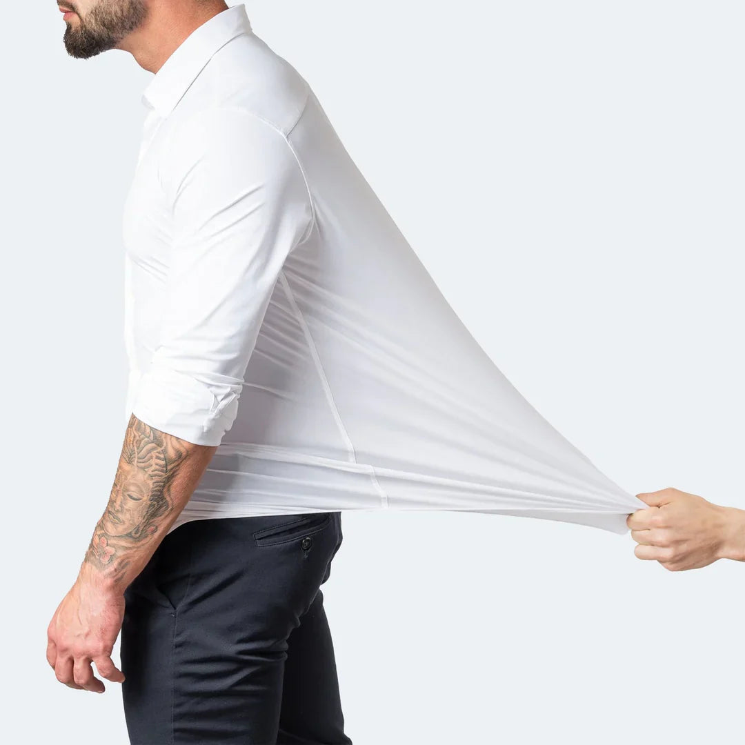 The "Limitless" Commuter Shirt - 4-Way Stretch & Non-Iron